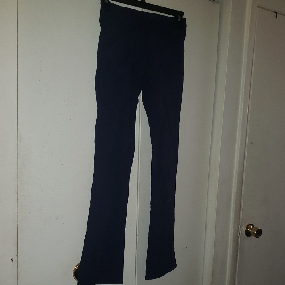 Women’s Navy Blue Straight-Leg Pants